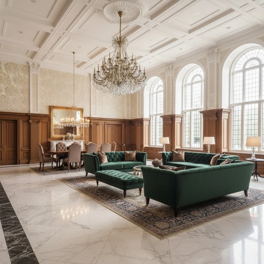 Luxurious and spacious 4 BHK apartment interior at Codename Tea & Twilight.